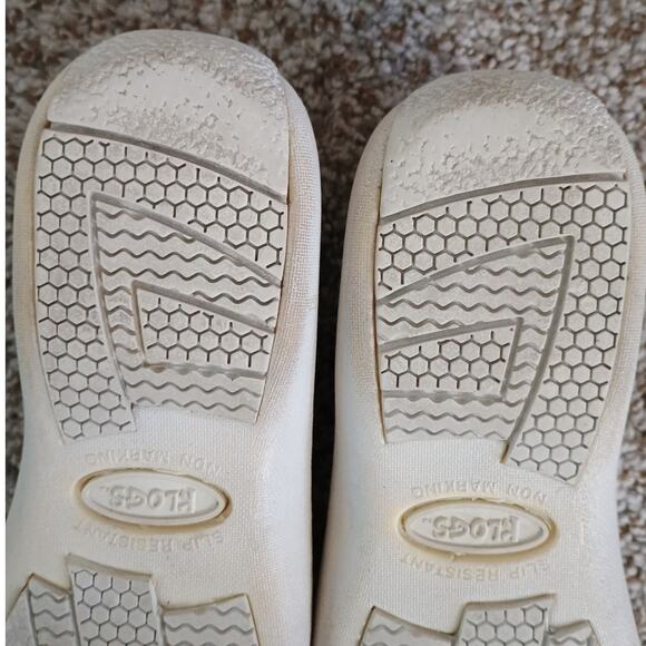 Women’s White Leather Klogs Comfort Slip Resistant Size 6 M - Picture 13 of 16